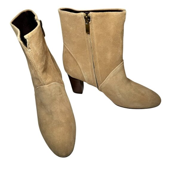 Franco Sarto Pia Bootie Cookie Tan Suede Women's size 8 NEW - Picture 5 of 7